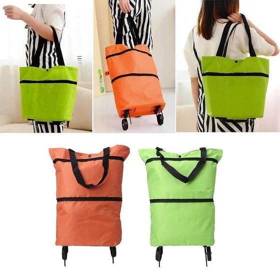 🔥Bolsa de compra🛒2 en 1 Bolsa plegable✨2X1🔥💯