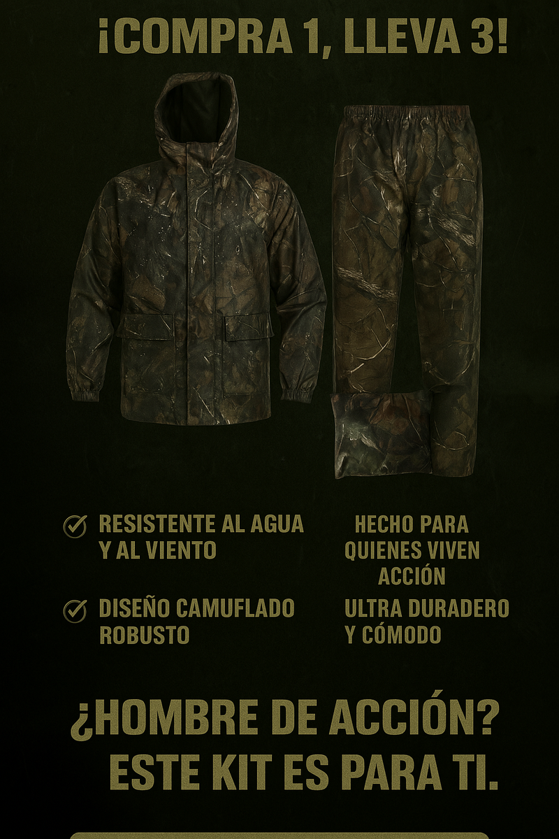 Chaqueta HÉROE TÁCTICA – Kit 3 en 1
