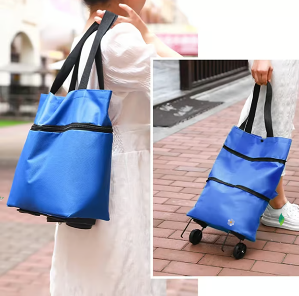 🔥Bolsa de compra🛒2 en 1 Bolsa plegable✨2X1🔥💯