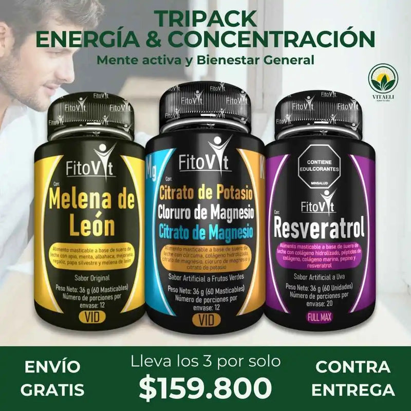 TRIPACK ENERGÍA & CONCENTRACIÓN 💪🏻🧠